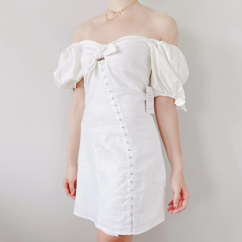 For love and lemons Macaroon hook front dress